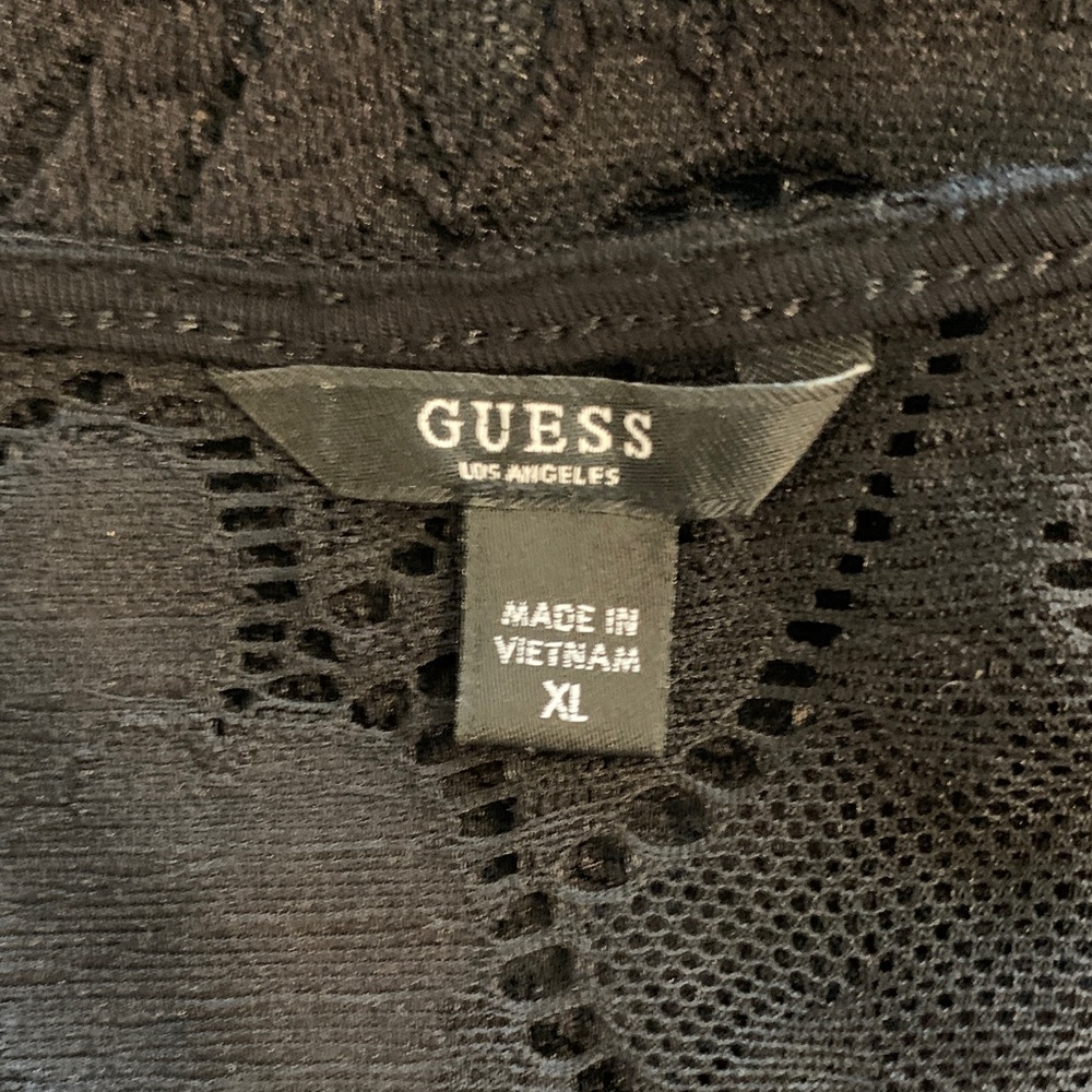 Guess Black Floral Lace Bodysuit - Picture 2 of 4